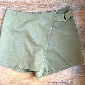 Olive Green Skort with silver detail.